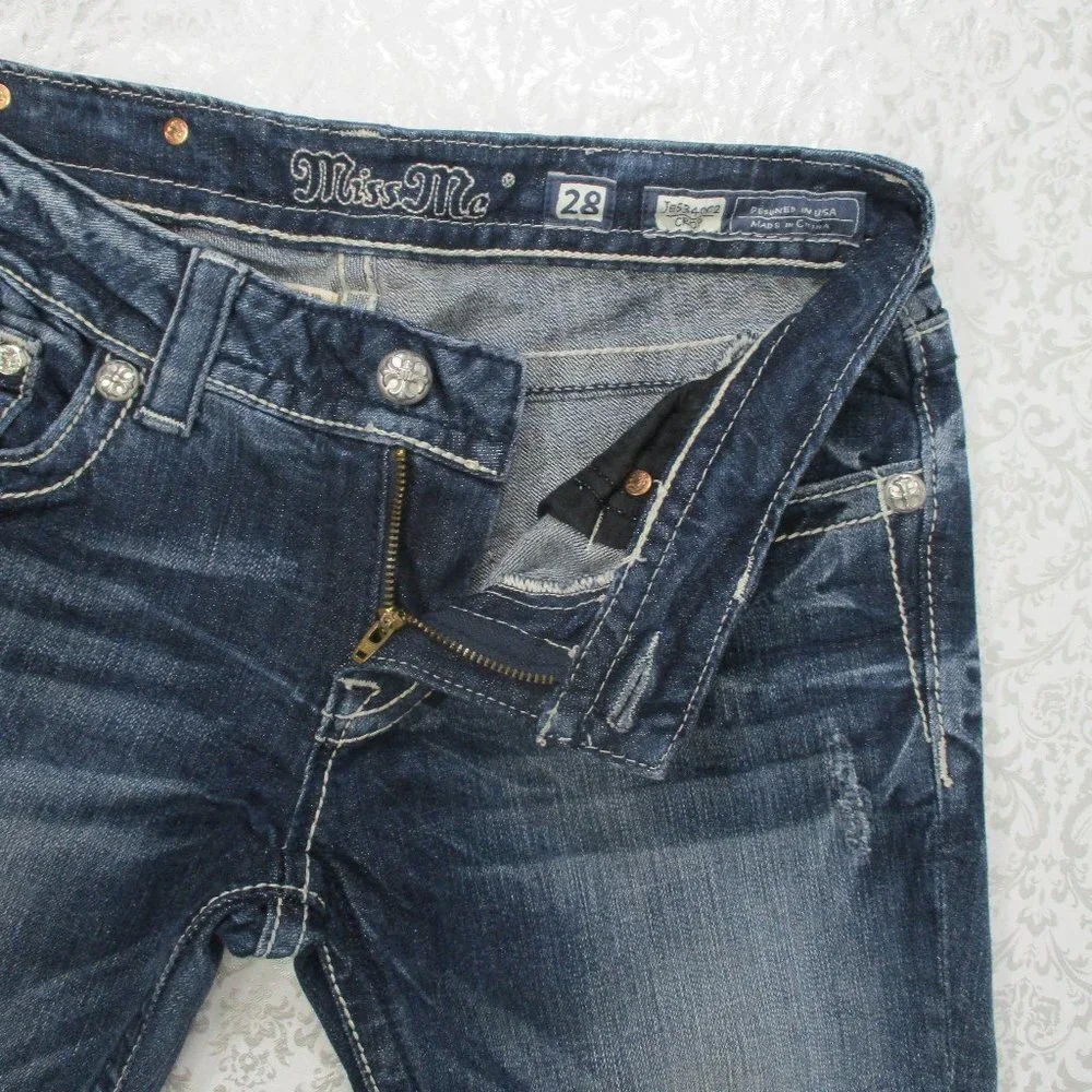 MISS ME Bermuda Denim Shorts Size 28